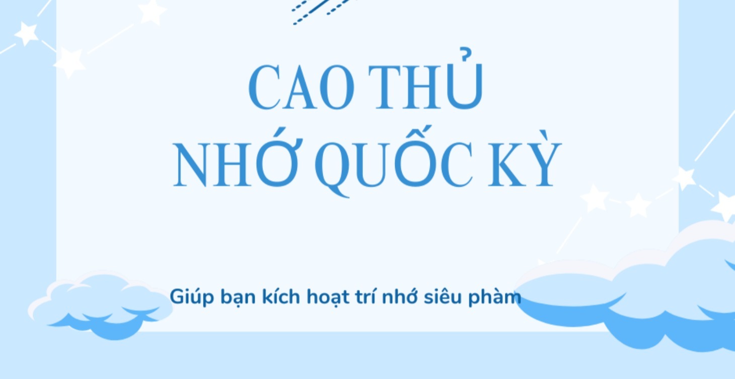 Cao thủ nhớ quốc kỳ - Kích hoạt trí nhớ hình ảnh