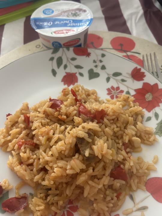 Miércoles… arroz, verduras y pollo