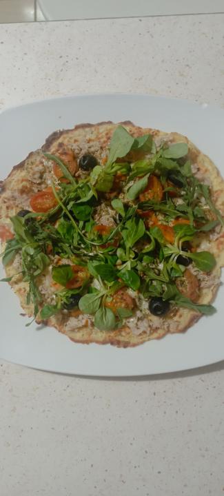Cena:pizza proteica.