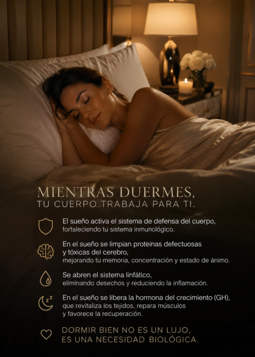     TU CUERPO NO DESCANSA CUANDO DUERMES. TRABAJA PARA TI ⭐