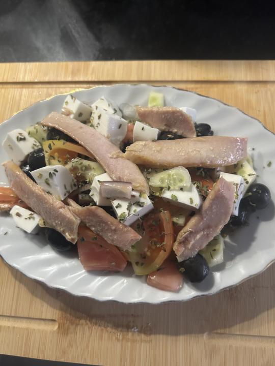 Estrenamos las ensaladas, la mía Ensalada griega proteica