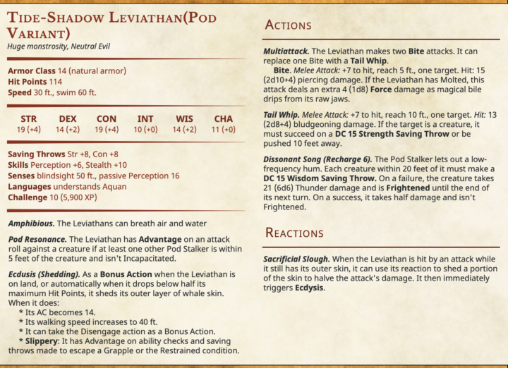 <Variant!>Tide-Shadow Leviathan - COTW(wk 3-May '26)