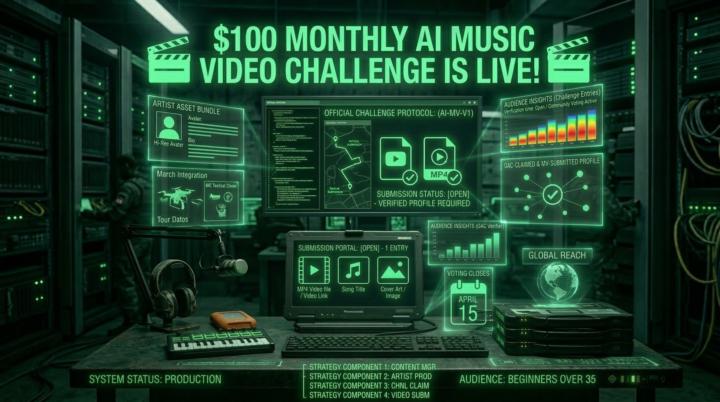 🎬🔥 $100 Monthly AI Music Video Challenge is LIVE 🔥🎬