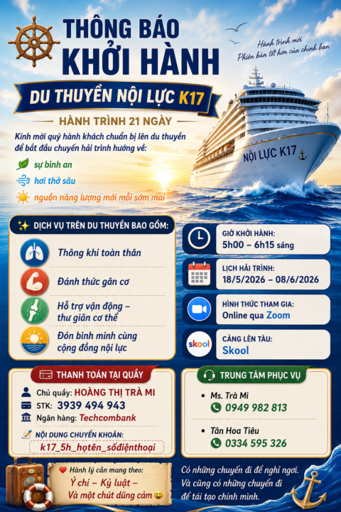 Lịch học lộ trình K17