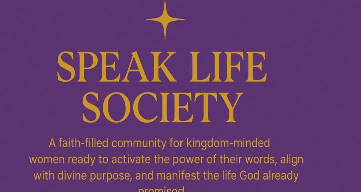 SPEAK LIFE SOCIETY