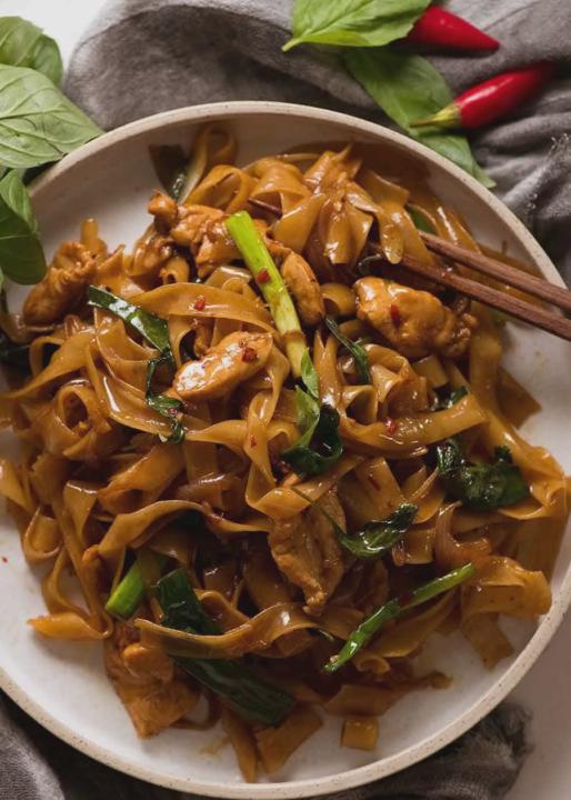 Drunken Noodles Pad Kee Mao 