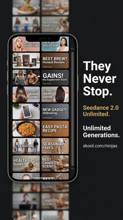 Never run out of content