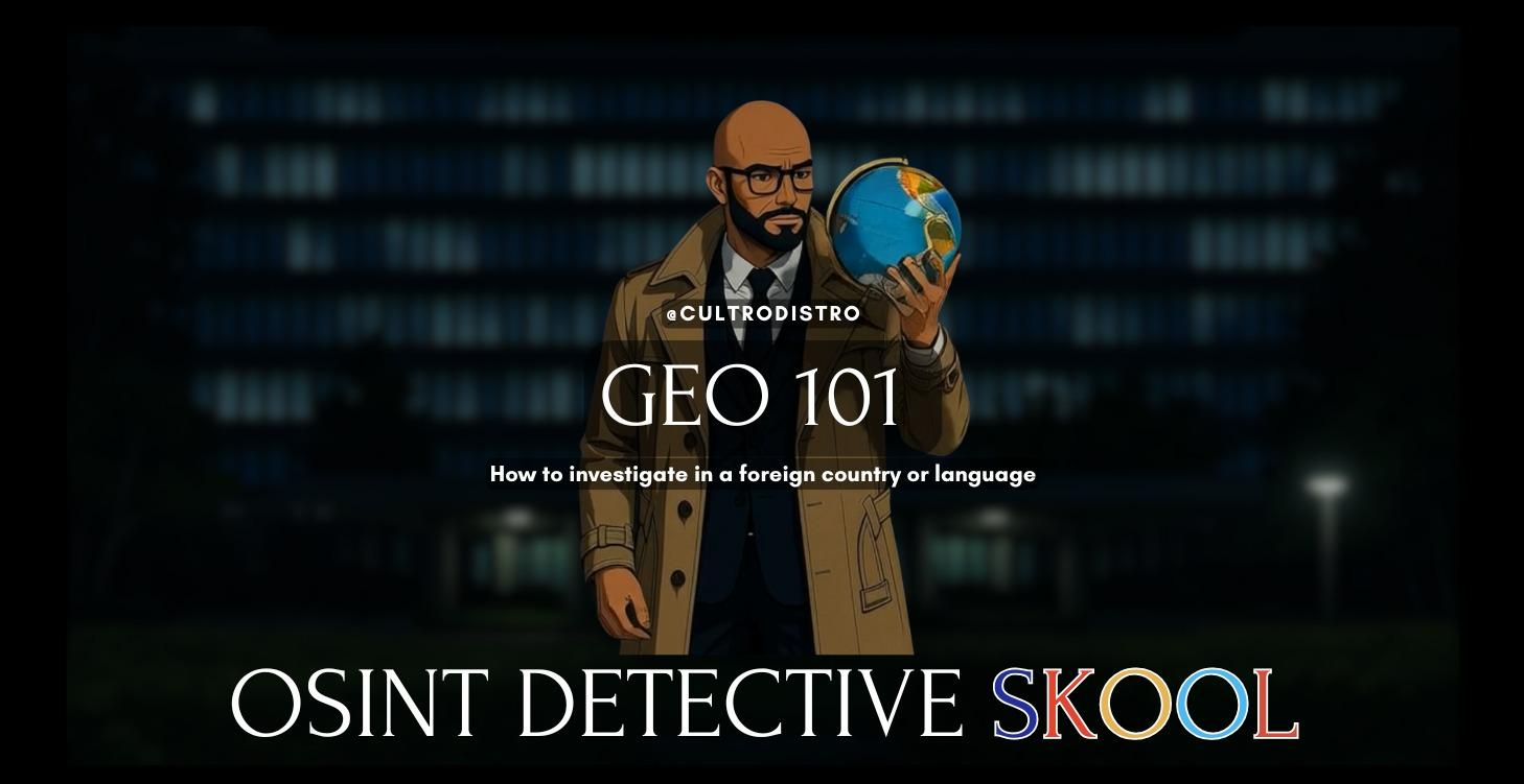 GEO OSINT 101