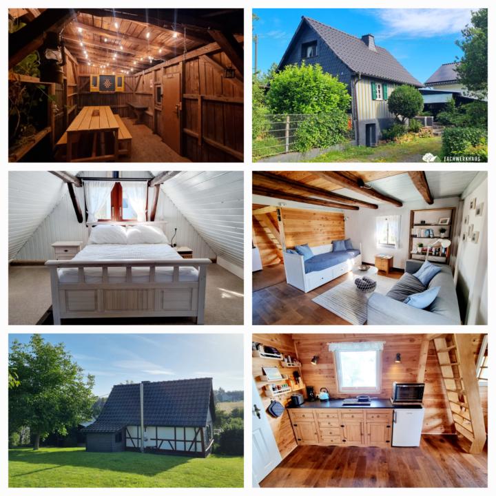 Fachwerkhaus mit Kamin und Natur 