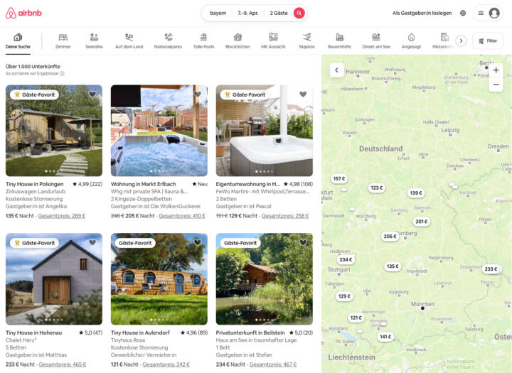 LEUTEEEE! Über 1000 Unterkünfte in Bayern und wir ganz vorn!