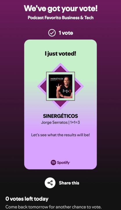Votacion, echo esta 