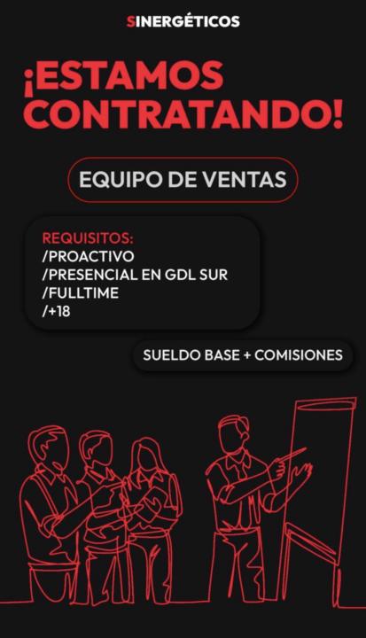 TU PUEDES SER PARTE DE SINERGETICOS
