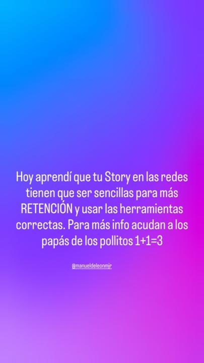 Tarea de hoy lunes Sinergético-Instagram Story
