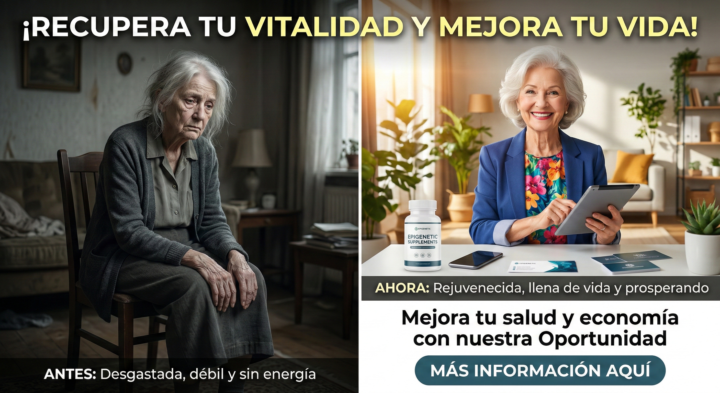 ¿sientes que los años te pasan y tu energia se agota?