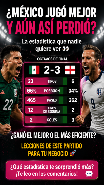 Ganó el mejor o el más eficiente?, lecciones de este partido para tu negocio 