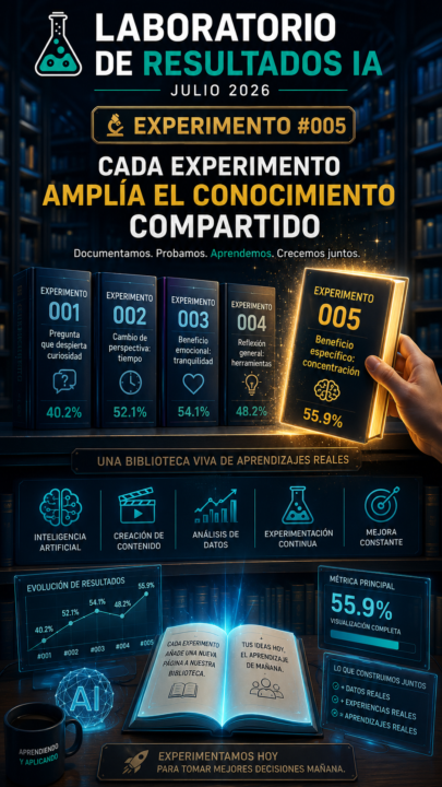 🧪 Laboratorio de Resultados IA | Julio 2026 🔬 Experimento #005