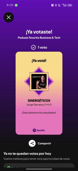 He votado!