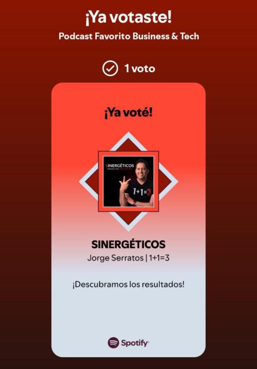 VOTA SINERGETICOS | COMPARTE TU EPISODIO FAVORITO