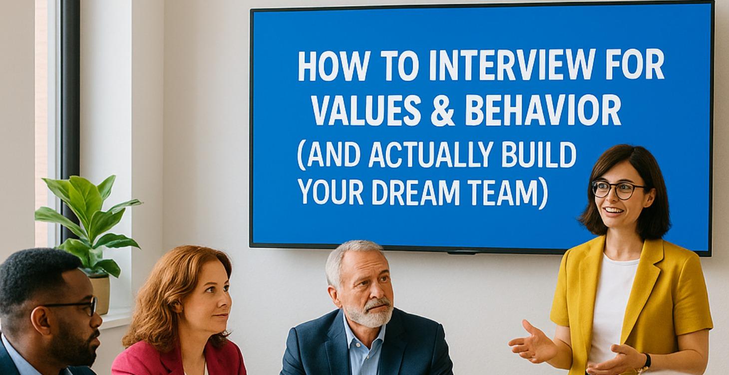 How to Interview for Values & Behaviors for Execs.