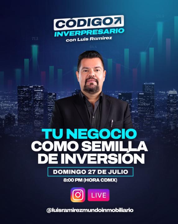 Recuerda! Todos los domingos tenemos "Código Inverpresario"