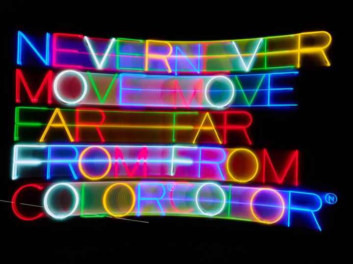 NEVER MOVE FAR FROM COLOR