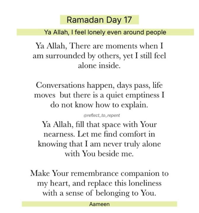 Ramadan Day 17