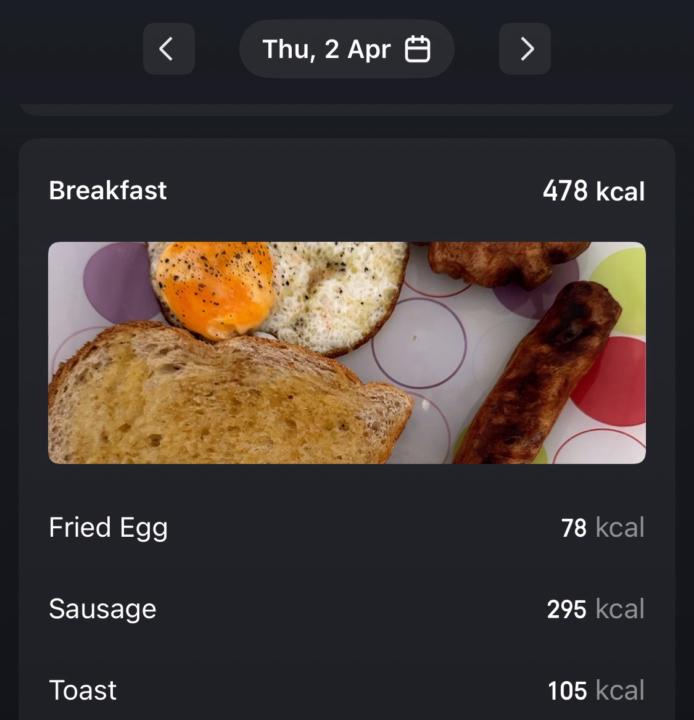 Meal and workout logs Thursday - Saturday 2nd April- 4th April 