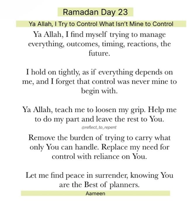 Ramadan Day 23
