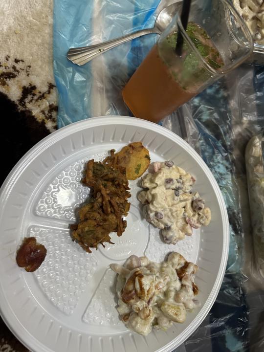 25th Iftar /Dinner 26th sehri 