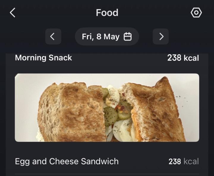 Meal and work out logs 8 May 2026- 12May 2016