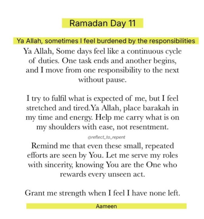 Ramadan Day 11
