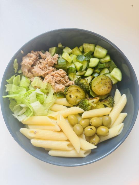 Greens🥒🥦🥗 Pasta Salad #kickstartday4