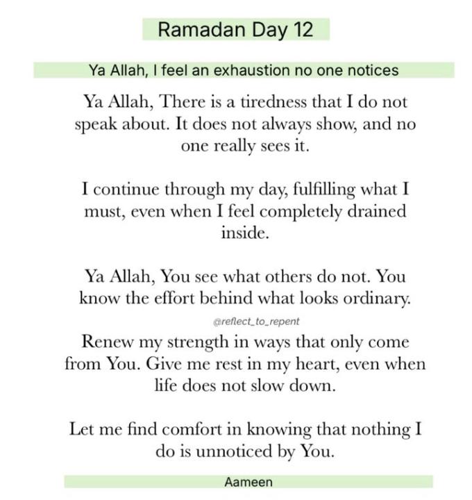 Ramadan Day 12