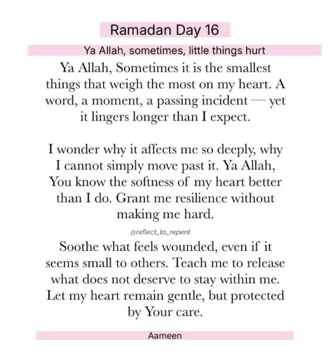 Ramadan Day 16
