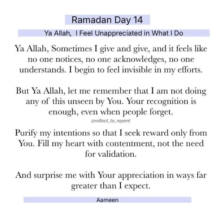 Ramadan Day 14