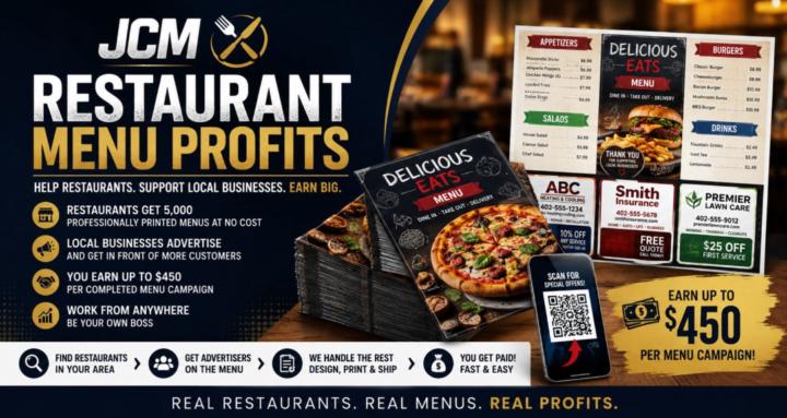 JCM Restaurant Menu Profits