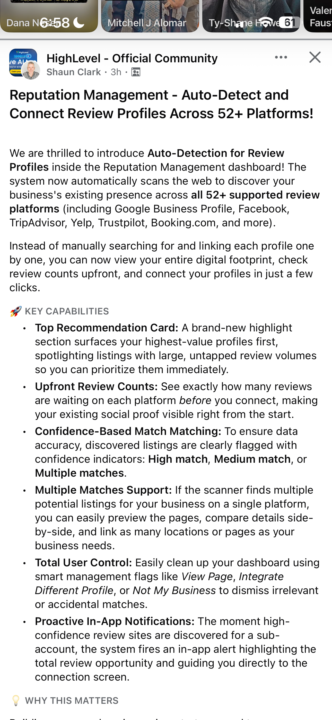 Huge update for reputation management!