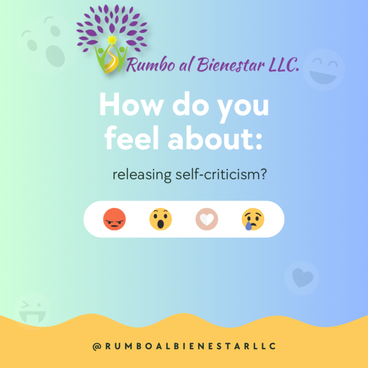 Releasing self-criticism is...