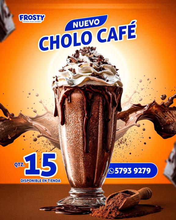 FLYER PUBLICITARIO CHOLO CAFÉ 