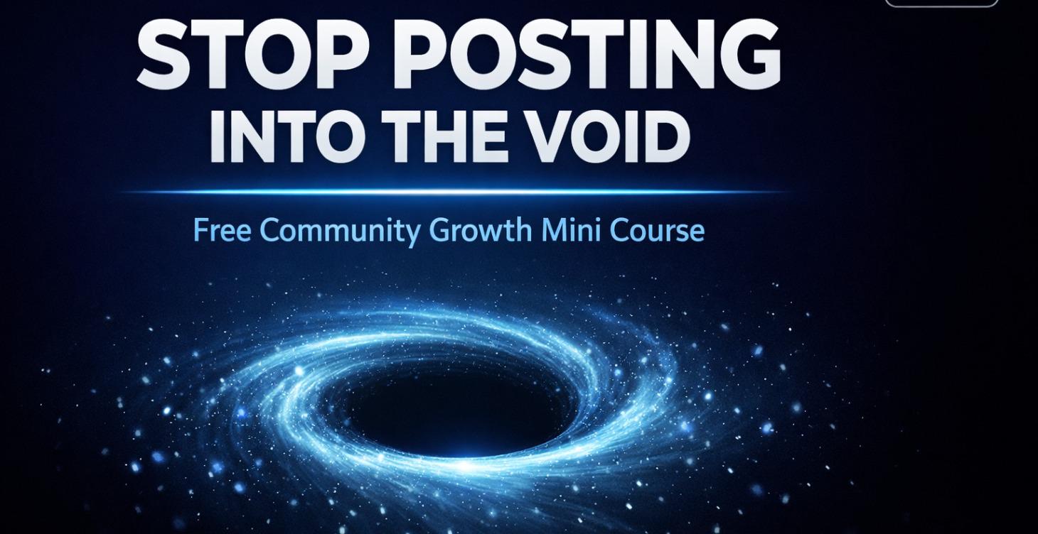 Stop Posting Into The Void