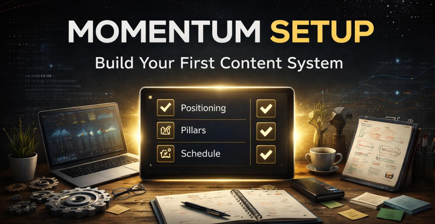 Momentum Setup — Build Your First Content System