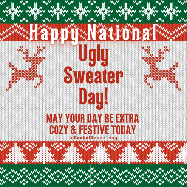 Happy National Ugly Sweater Day!❤️🎄