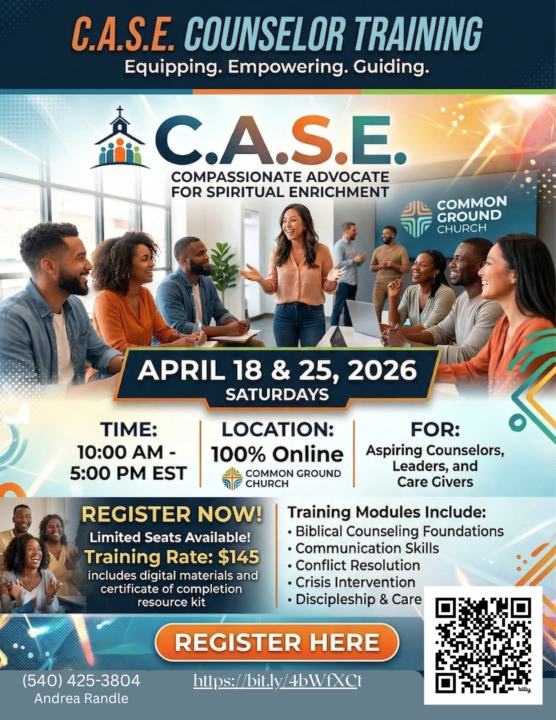 C.A.S.E Counselor Training for April 2026