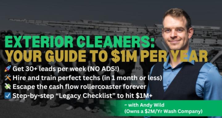 Exterior Cleaners: Make $1M/Yr