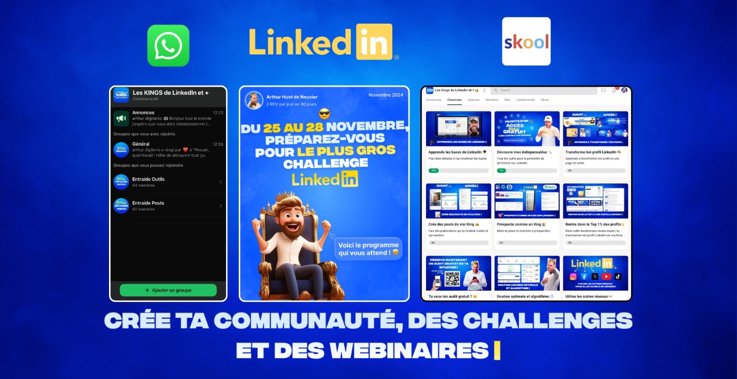 🚧 Communauté, challenges & webi 👨‍💻