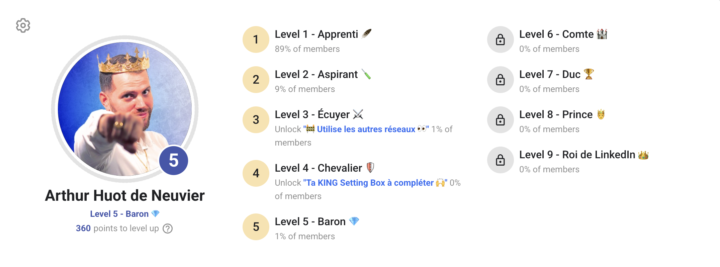 Je suis officiellement le 1er Baron 💎 de la communauté haha