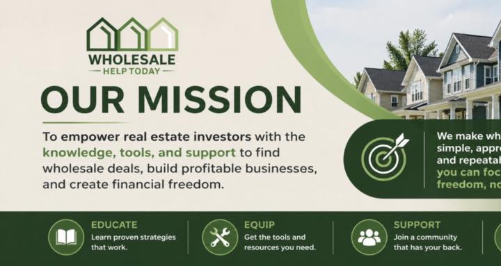RE Wholesaling Help Today