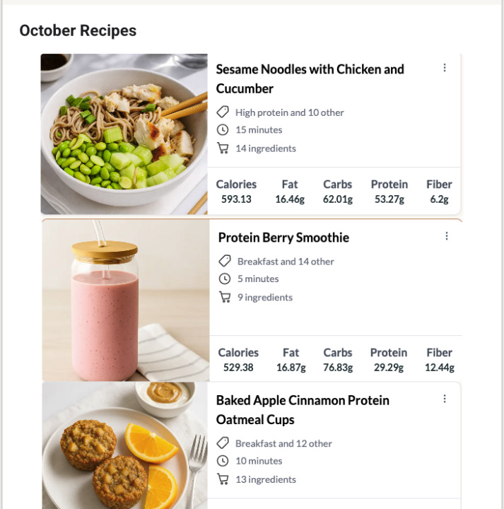 October Recipes Find them here 😋