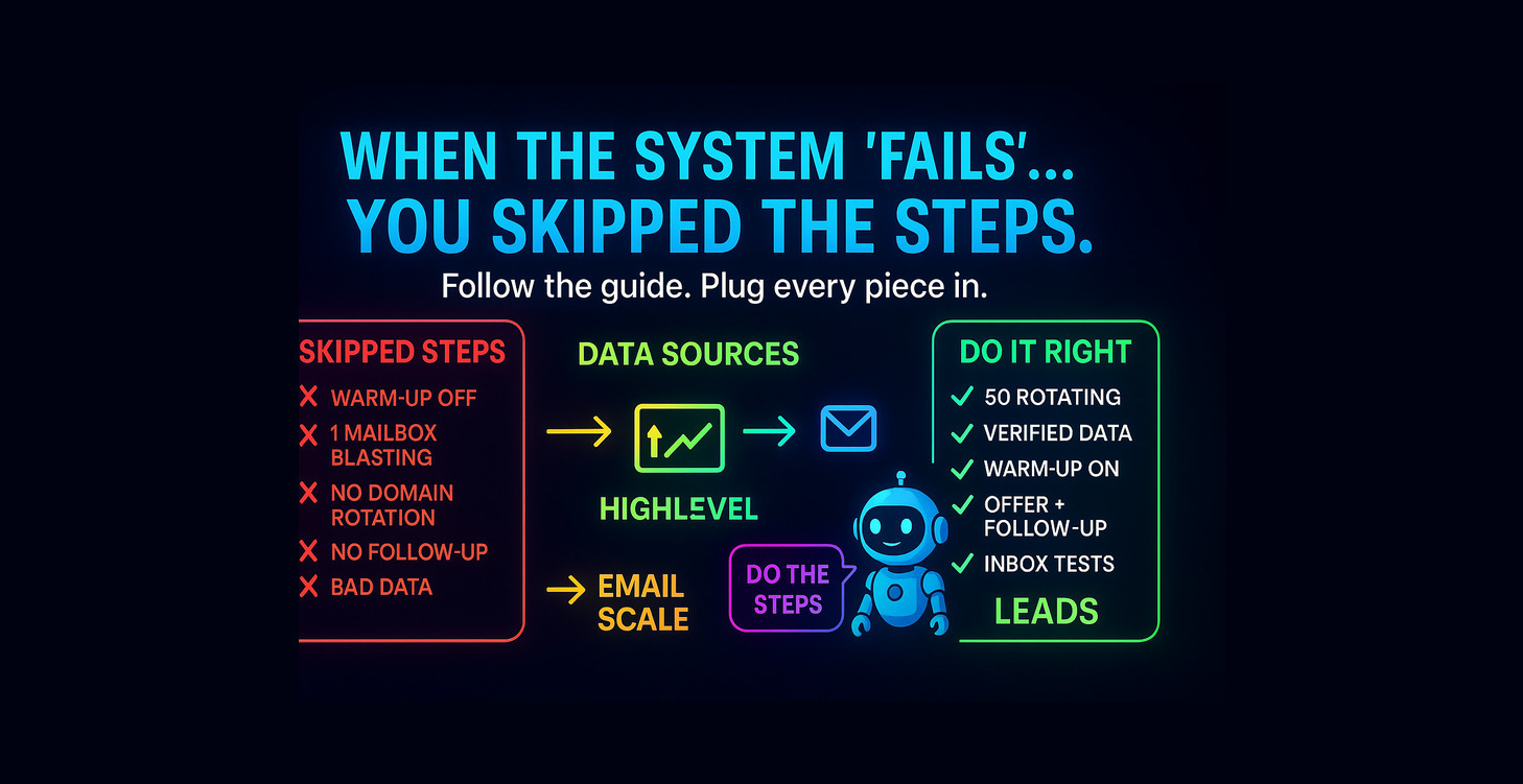 ❌ When the System Fails (No Leads, No Replies)