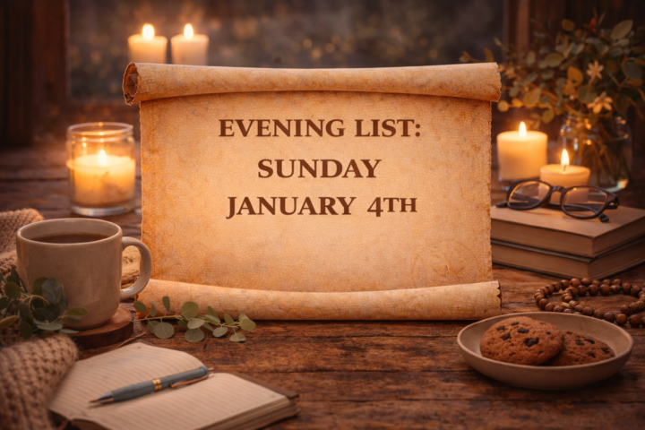 🌙 Living List — Evening